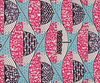 Huichol Skirt: Umbrella Print